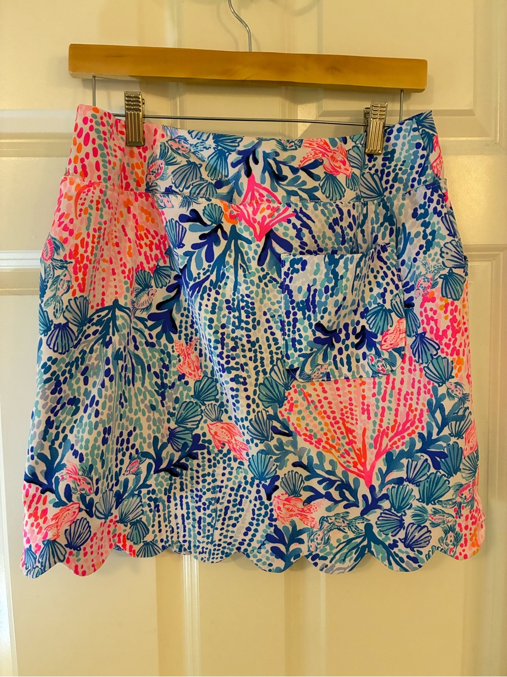 Lilly Pulitzer Luxletic Monica Scallop Skort Sway With Me UPF 50+ Size 6 - Picture 3 of 6